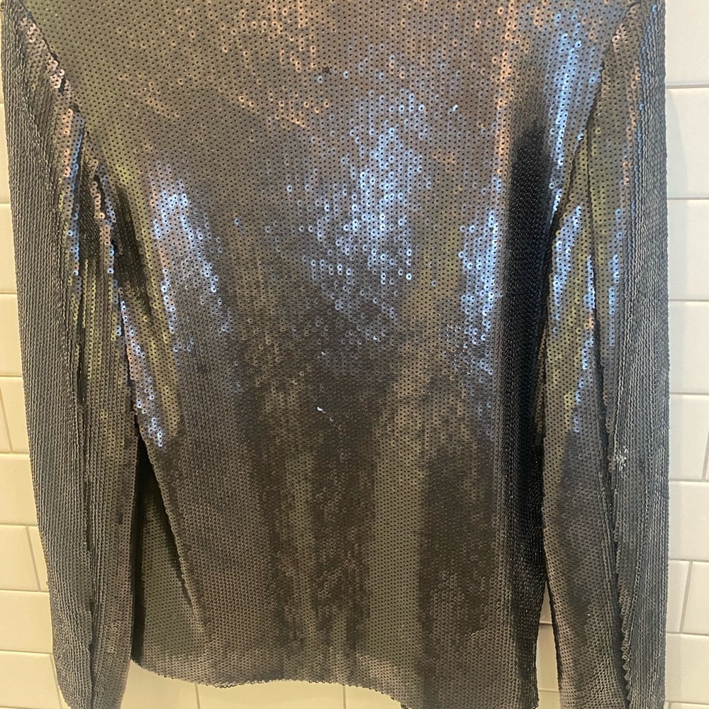 David Bitton Black Sequin Jacket - Picture 2 of 5